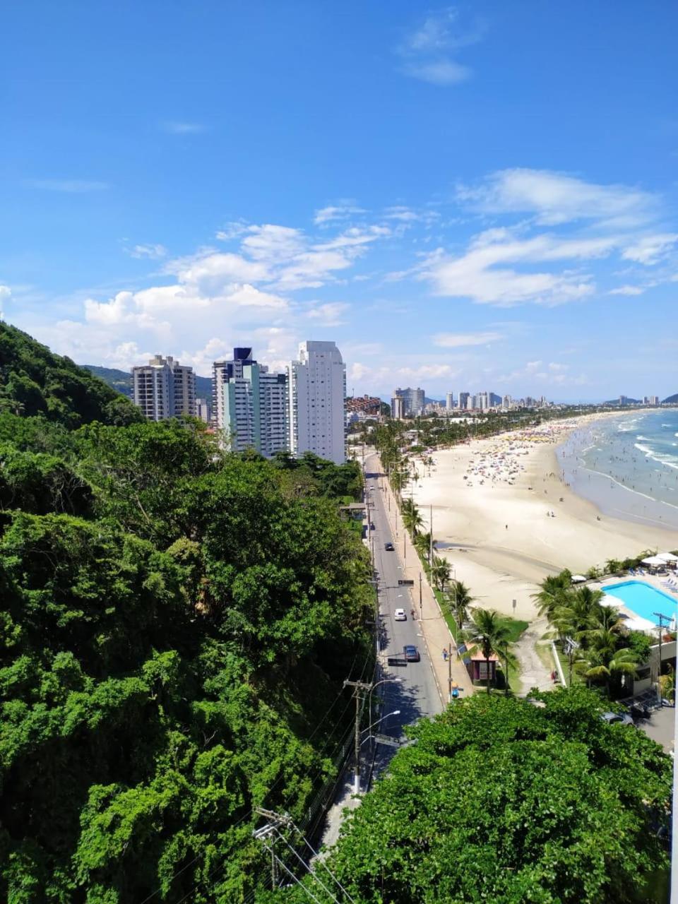 Appartamento Apartamento Frente Para O Mar ,50 M Da Praia , Ar Condicionado Todos Quartos Guarujá Esterno foto